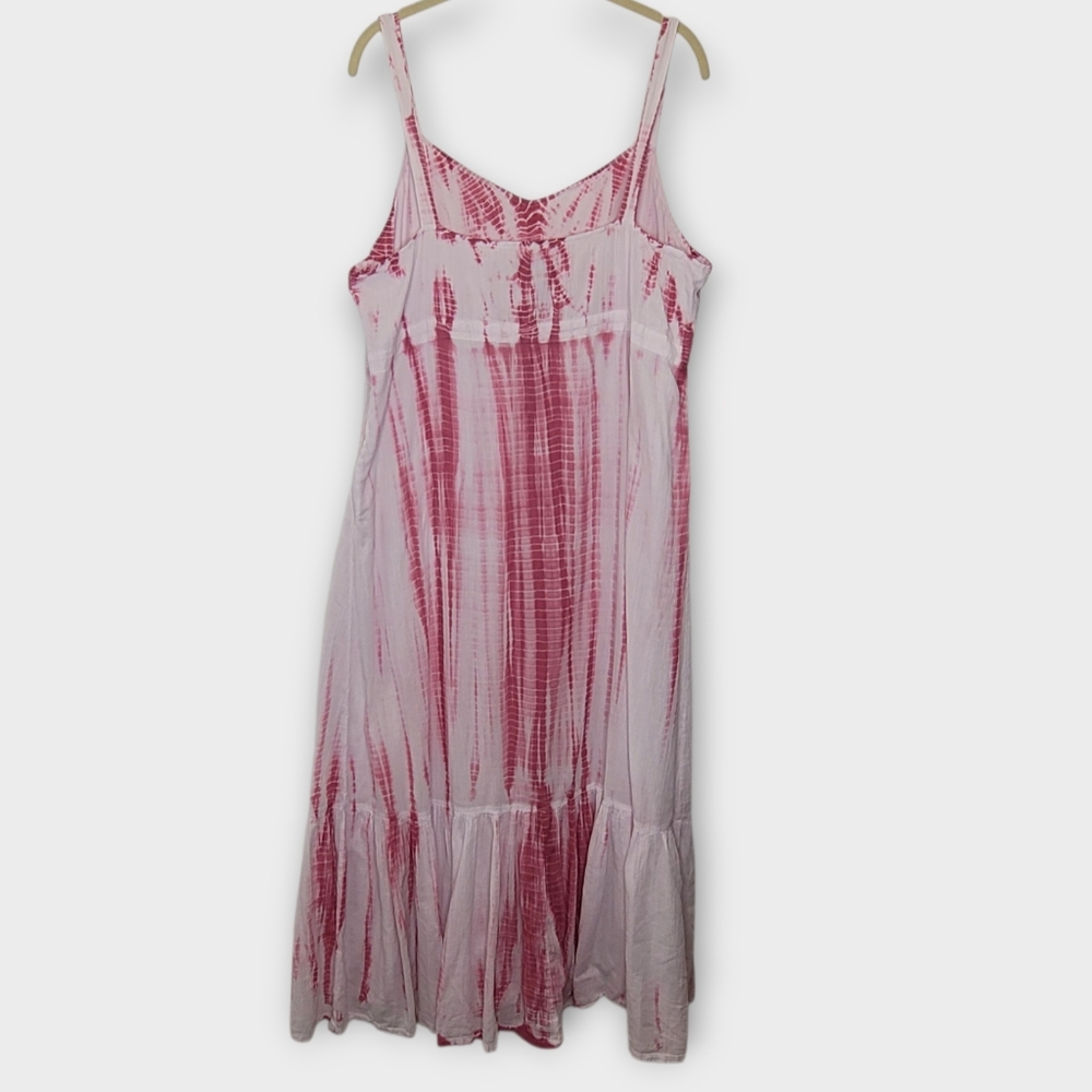 J. Jill Pink and White Tie-Dye Maxi Sundress - Picture 4 of 7